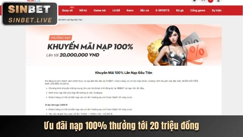 Khuyến mãi chào mừng thành viên mới 2bong